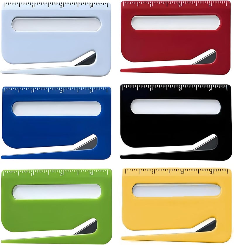HISAKYST 6pcs Mail Opener,2025 Upgraded Envelope Opener with Magnifier, Letter Openers - Image 1